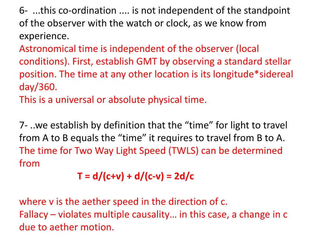 6 this co ordination is not independent