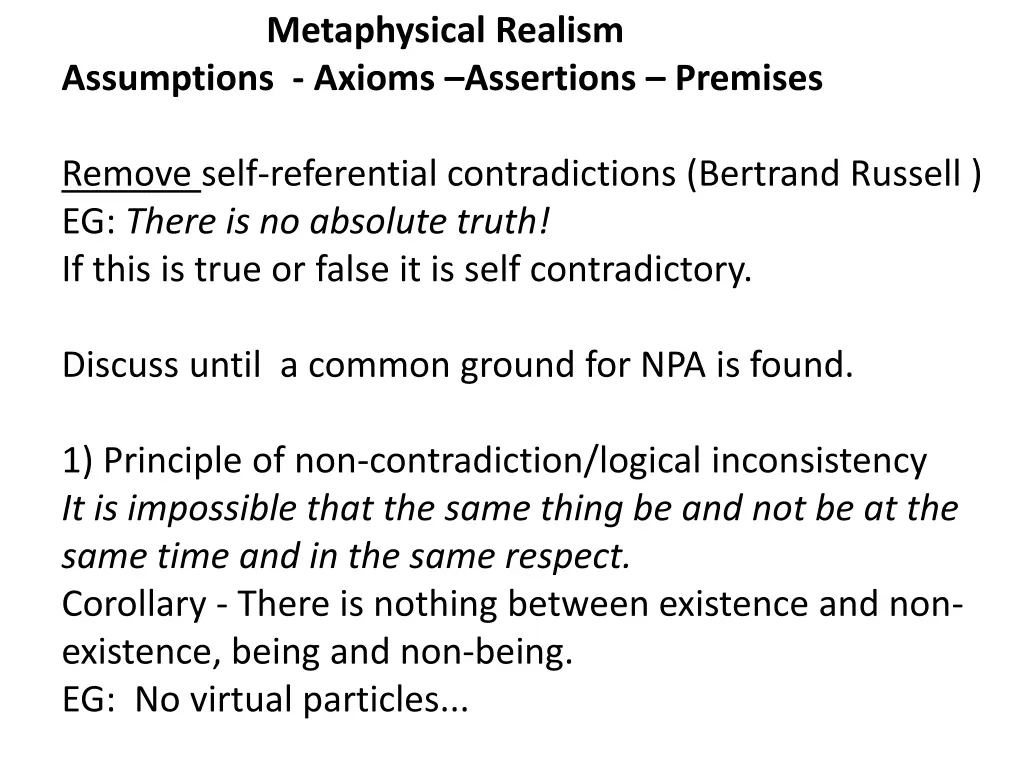 metaphysical realism