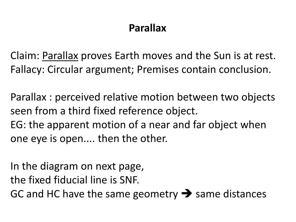 parallax