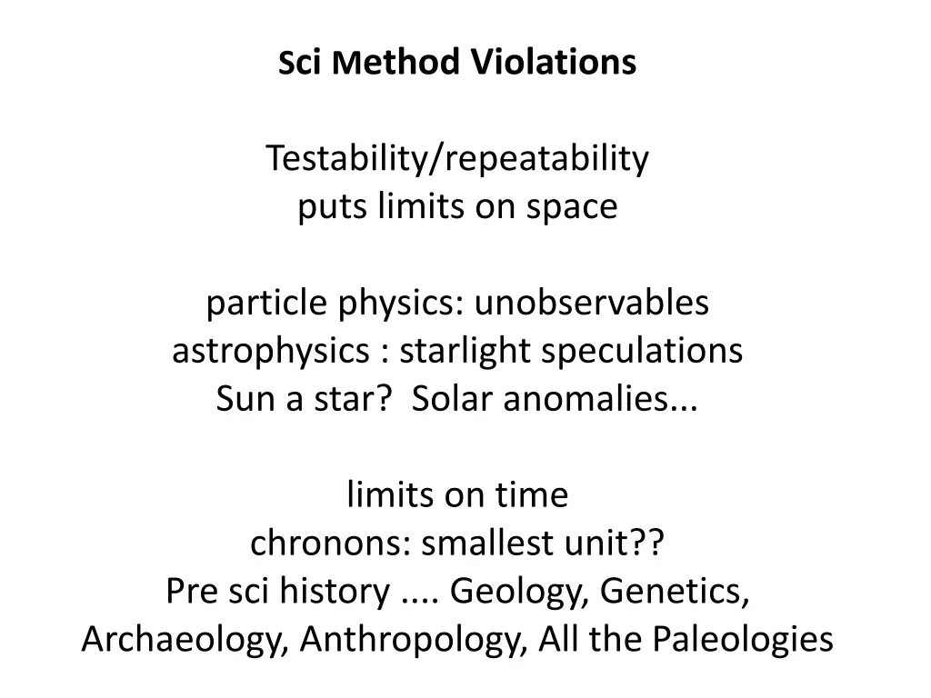s ci m ethod violations