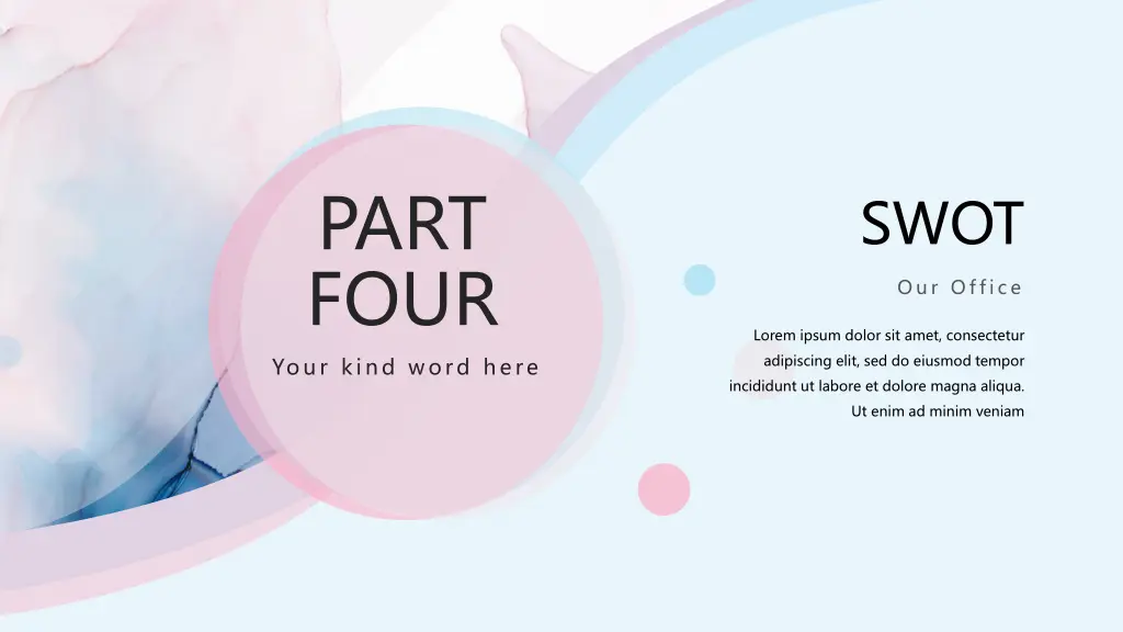 part four your kind word here