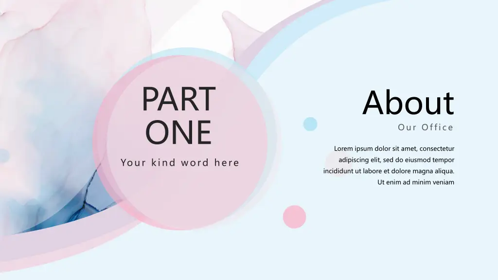 part one your kind word here
