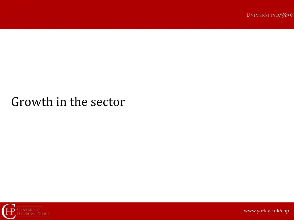 growth in the sector