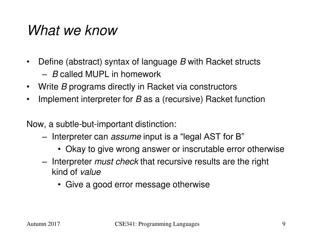 what we know