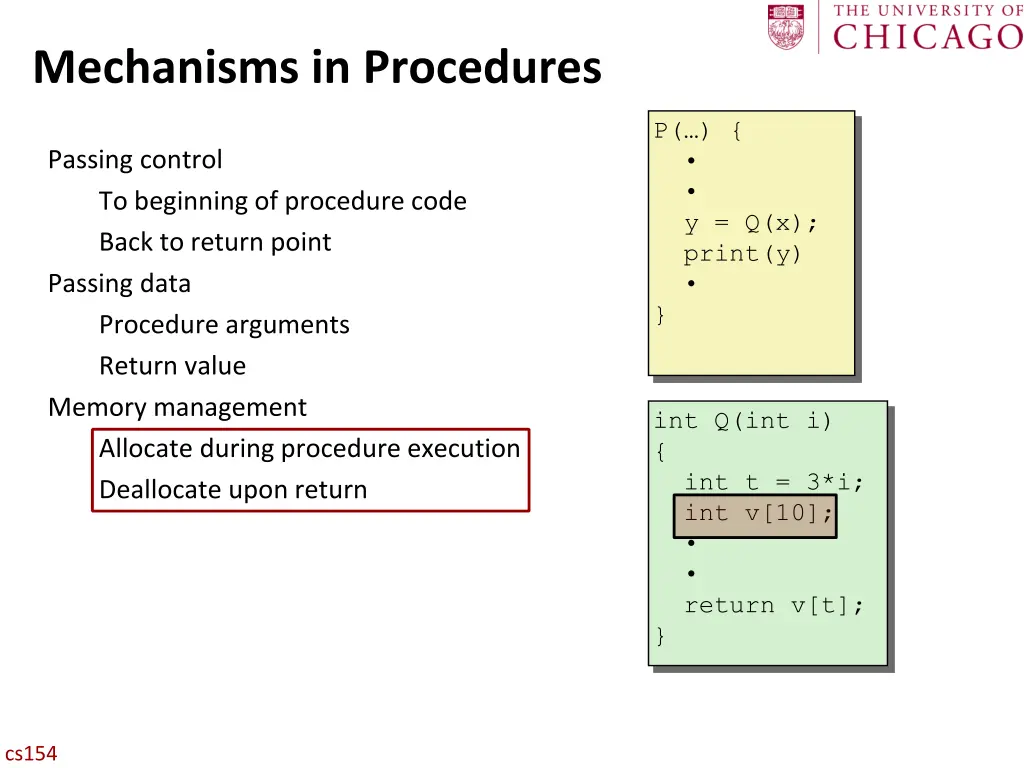 mechanisms in procedures 5