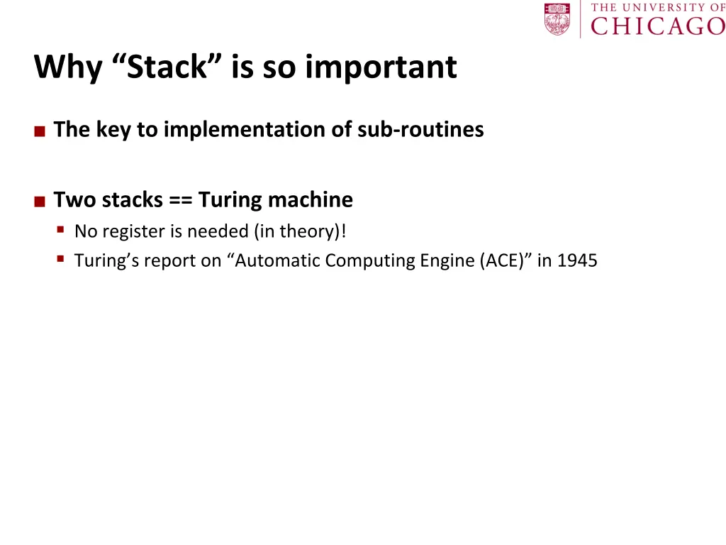 why stack is so important