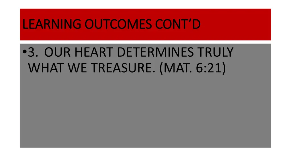 learning outcomes cont d learning outcomes cont d