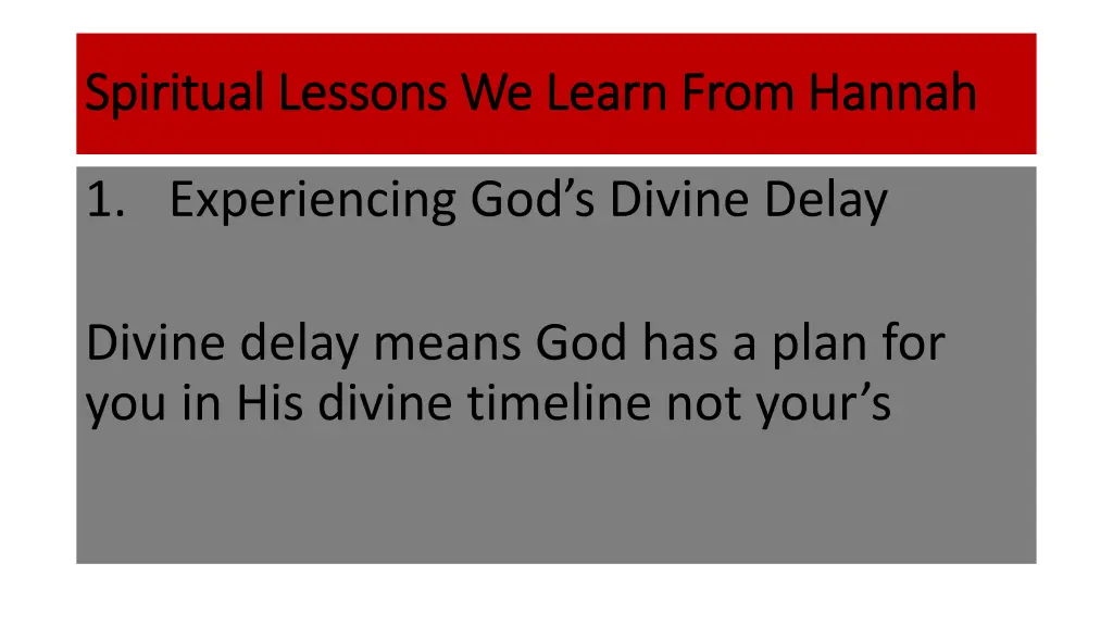 spiritual lessons we learn from hannah spiritual