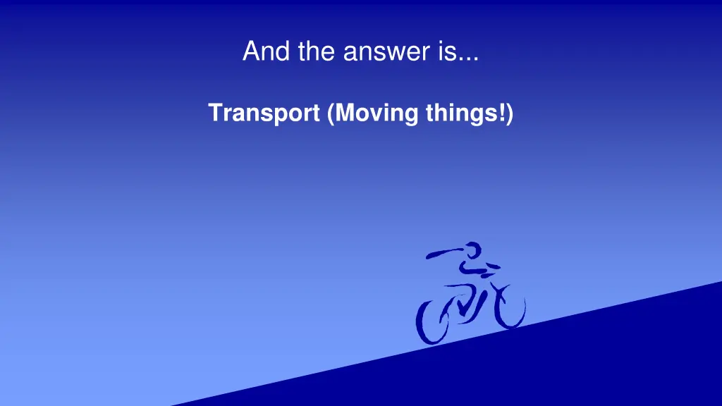 and the answer is