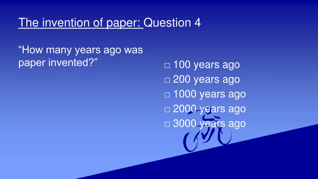 the invention of paper question 4