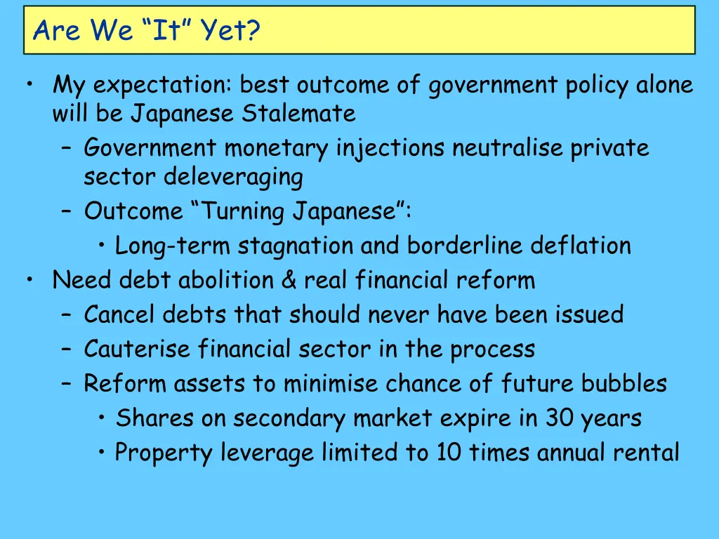 are we it yet 11