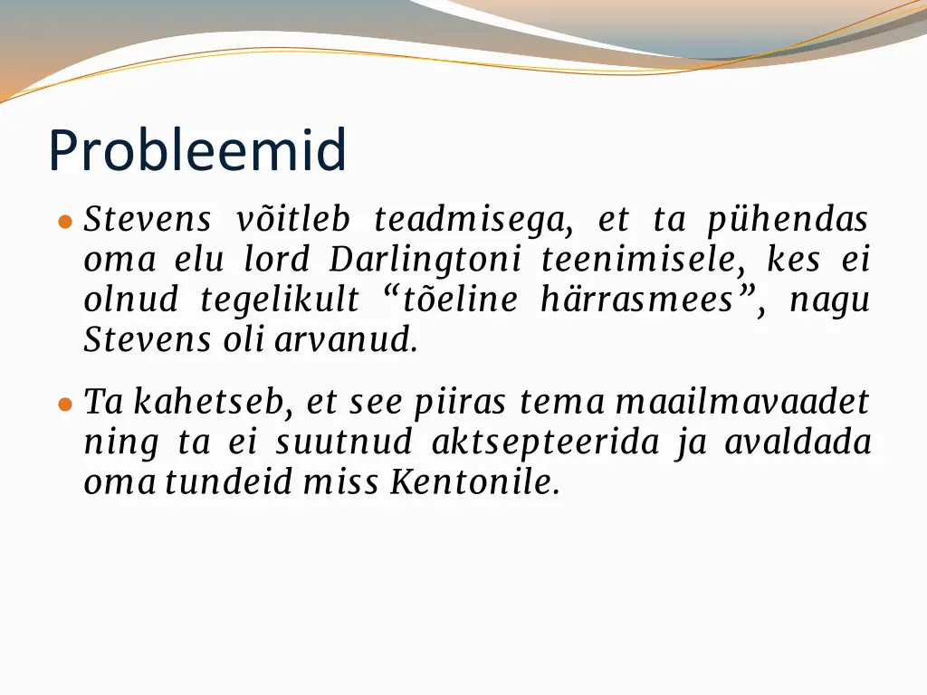 probleemid stevens v itleb teadmisega
