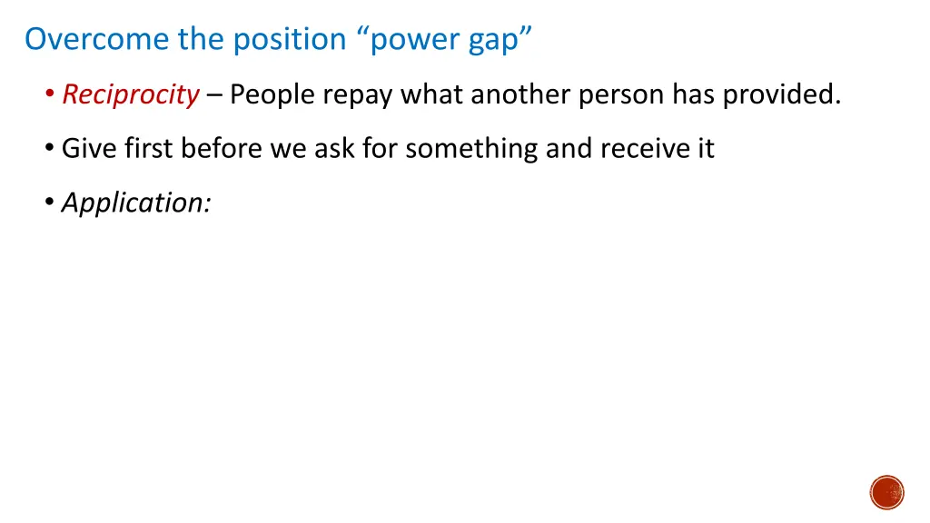 overcome the position power gap 1