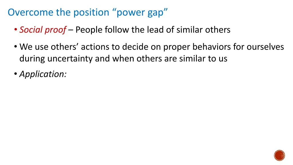 overcome the position power gap 2