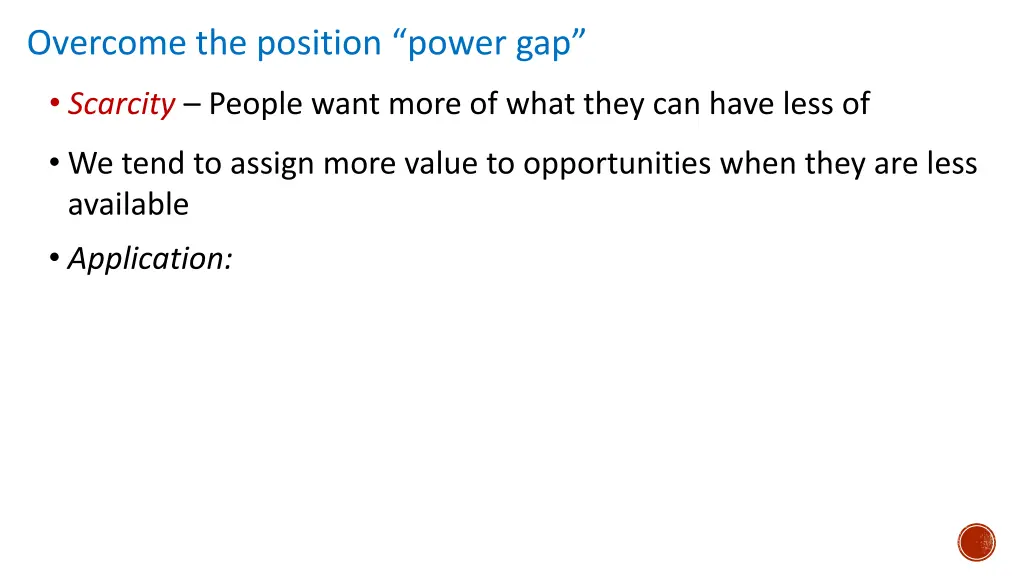 overcome the position power gap 5