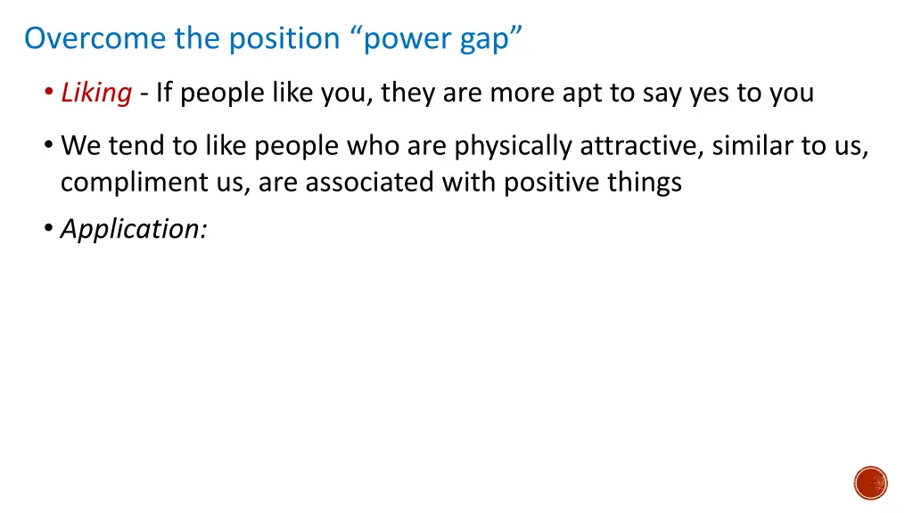 overcome the position power gap