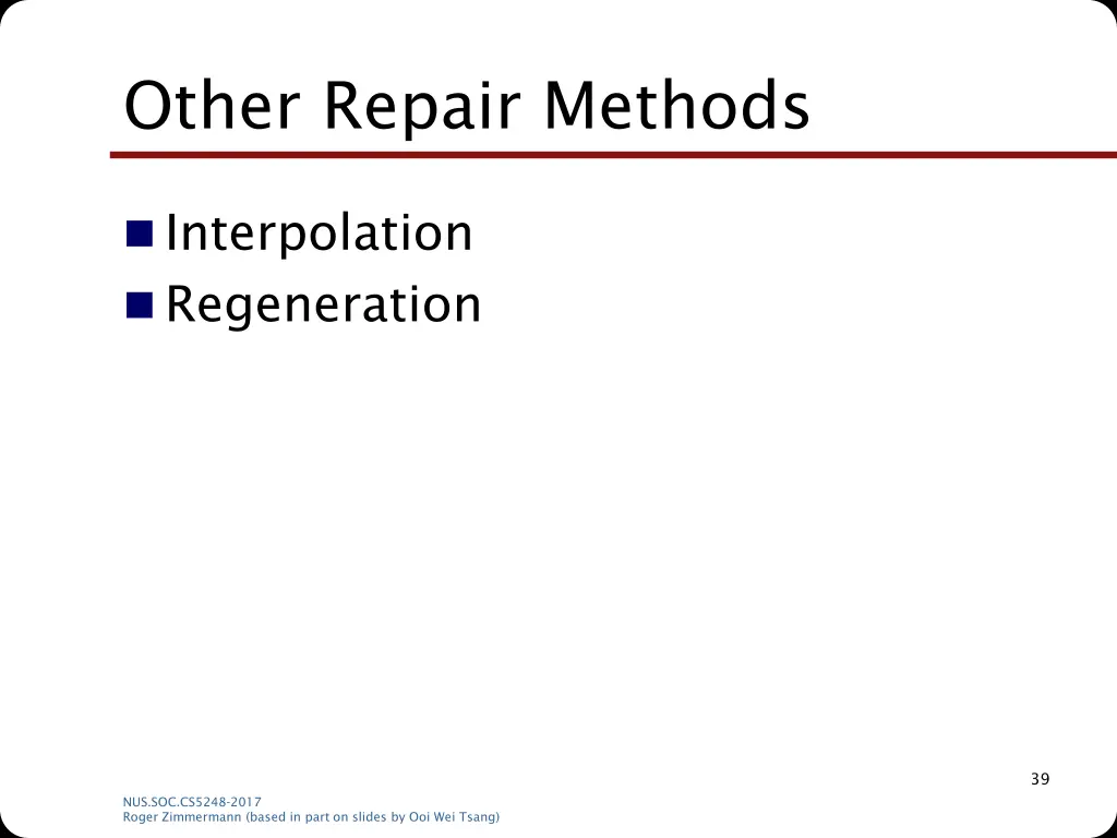 other repair methods