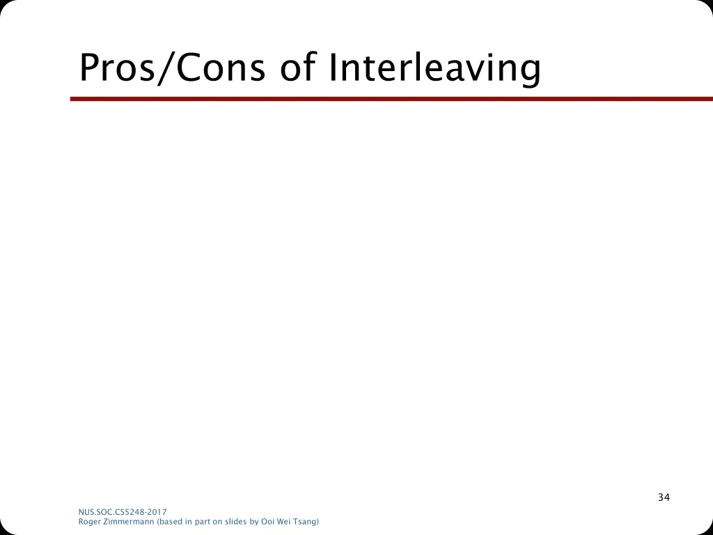 pros cons of interleaving