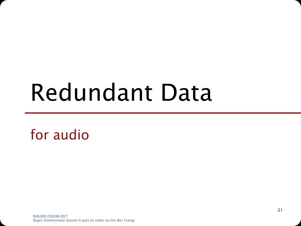redundant data 1