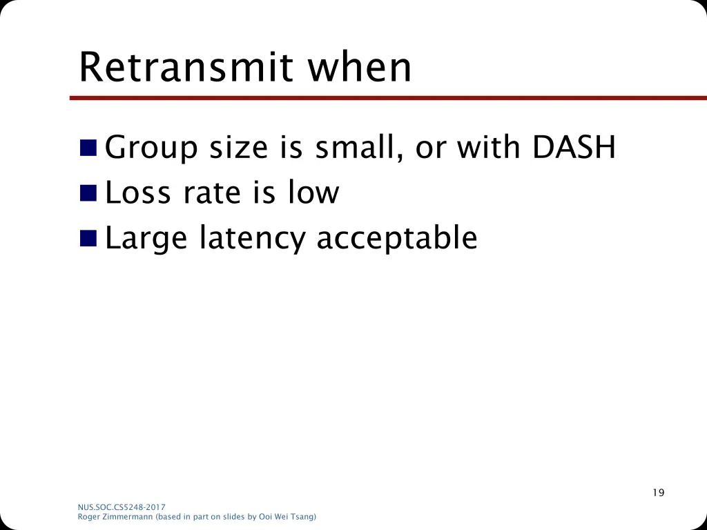 retransmit when