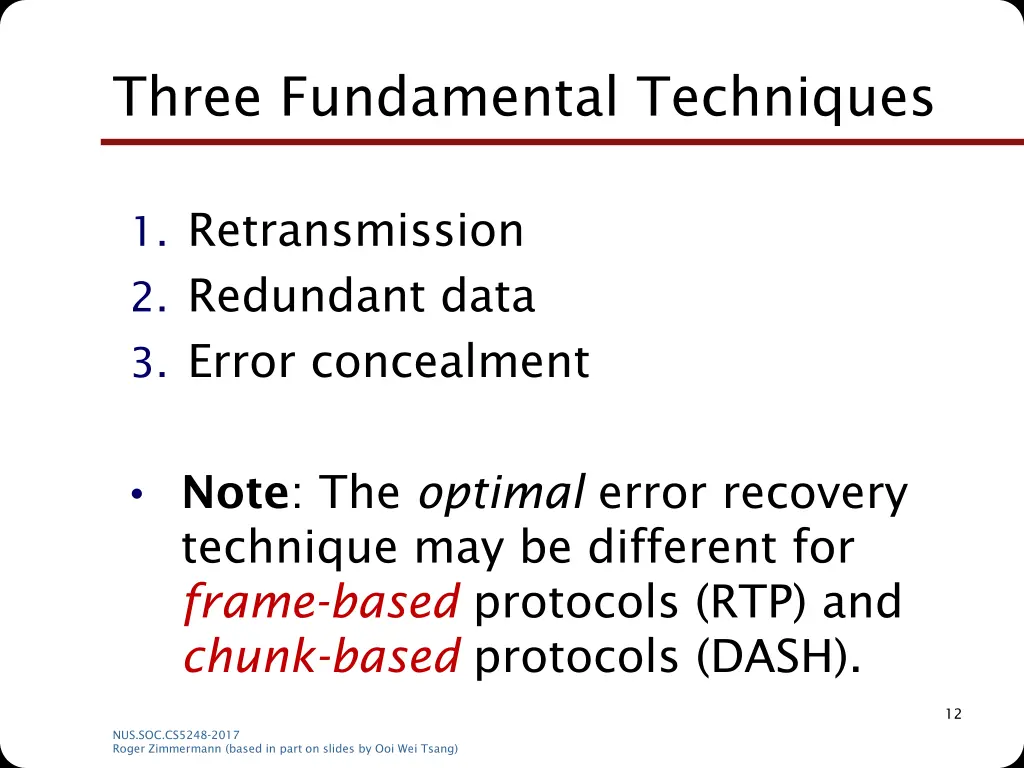 three fundamental techniques