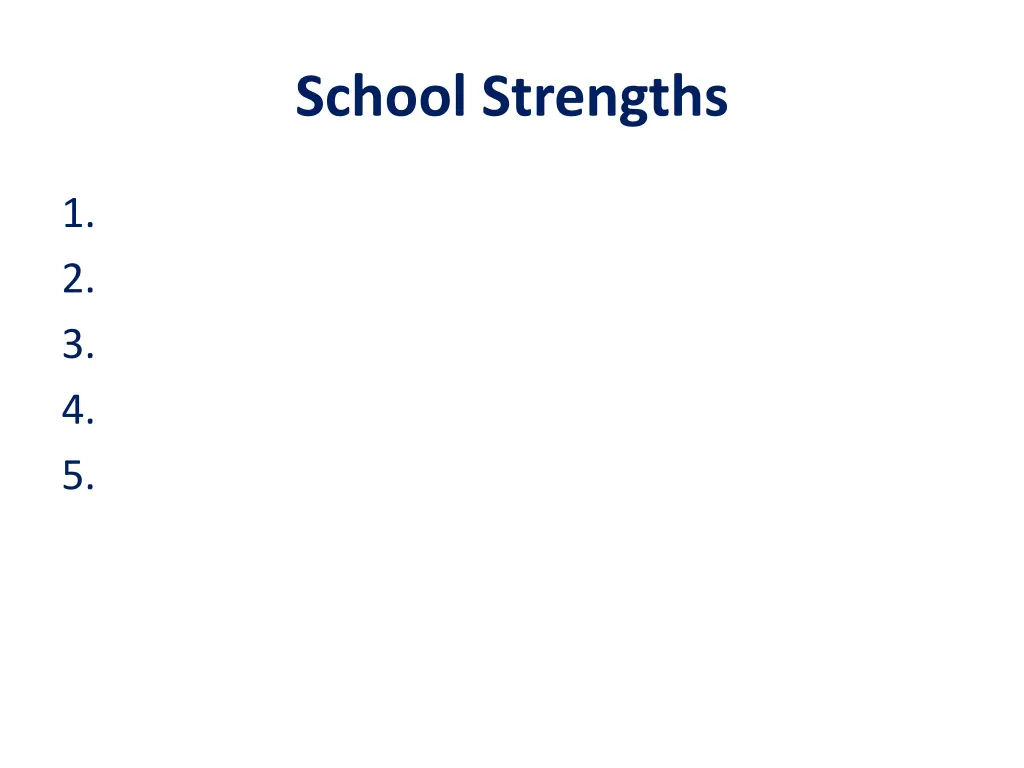 school strengths