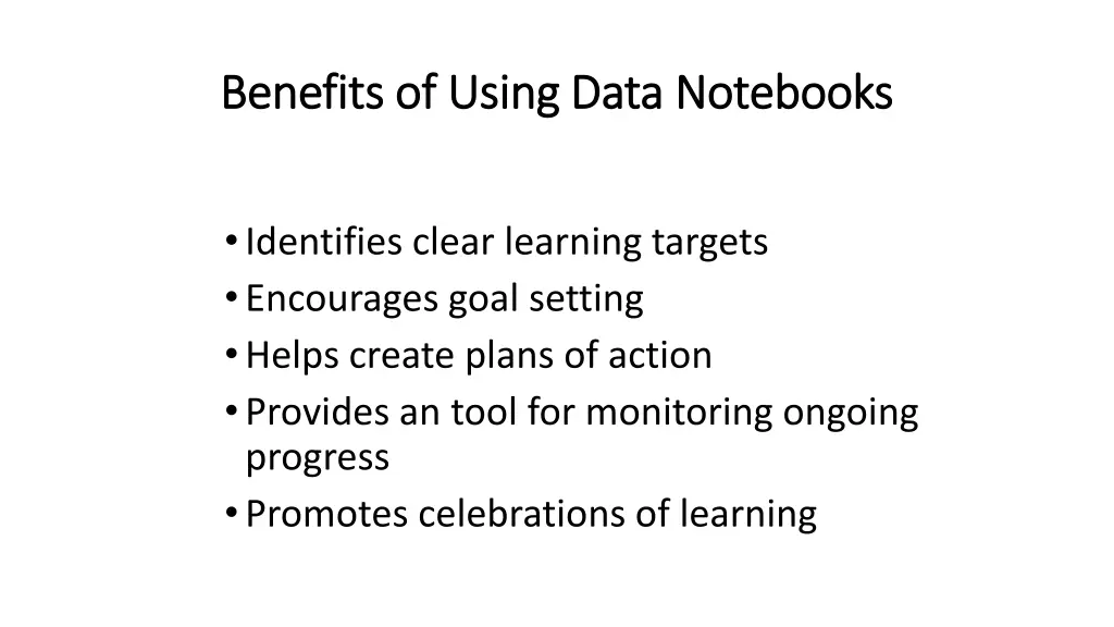 benefits of using data notebooks benefits