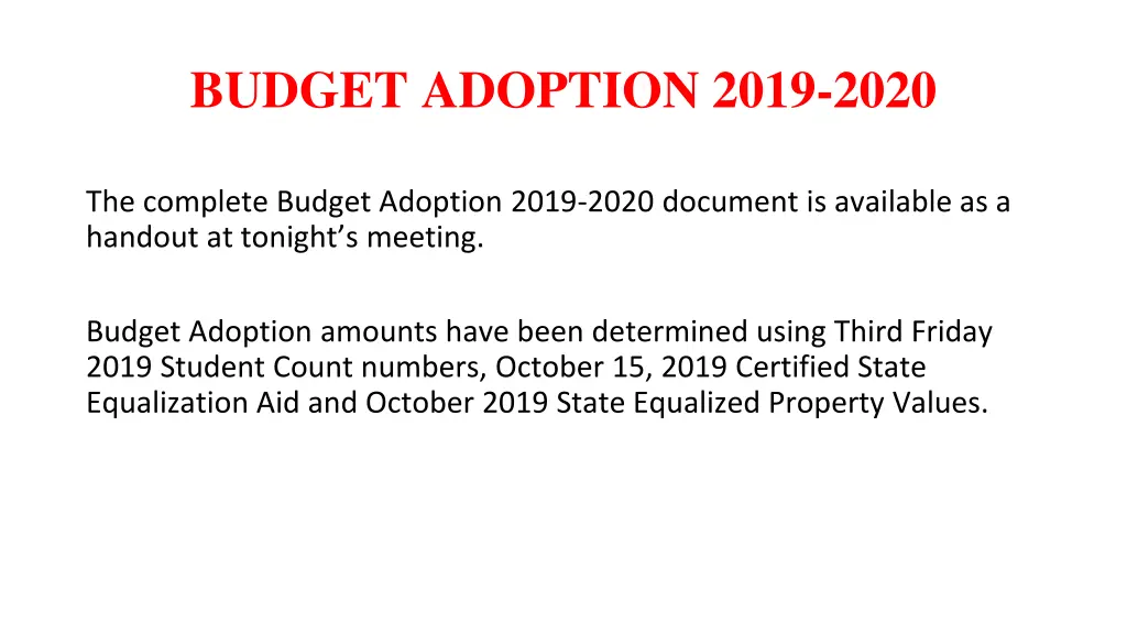budget adoption 2019 2020