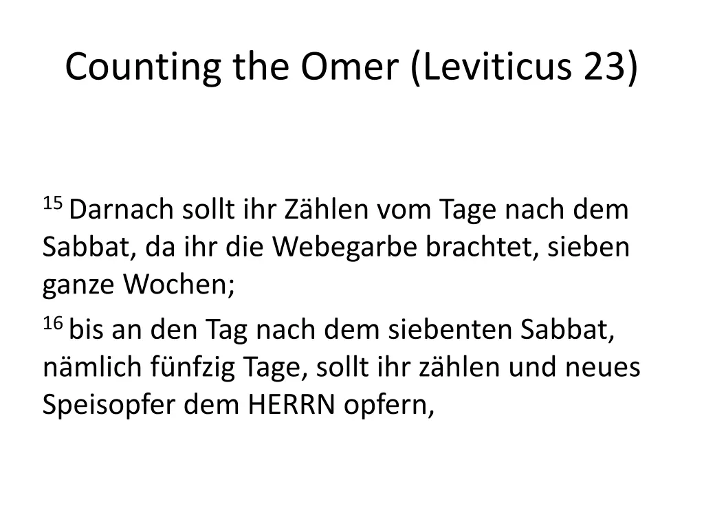 counting the omer leviticus 23
