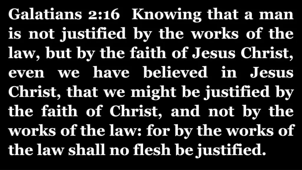 galatians 2 16 knowing that
