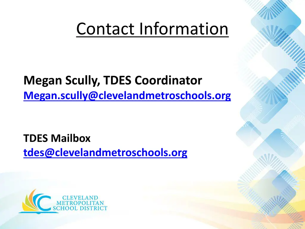 contact information