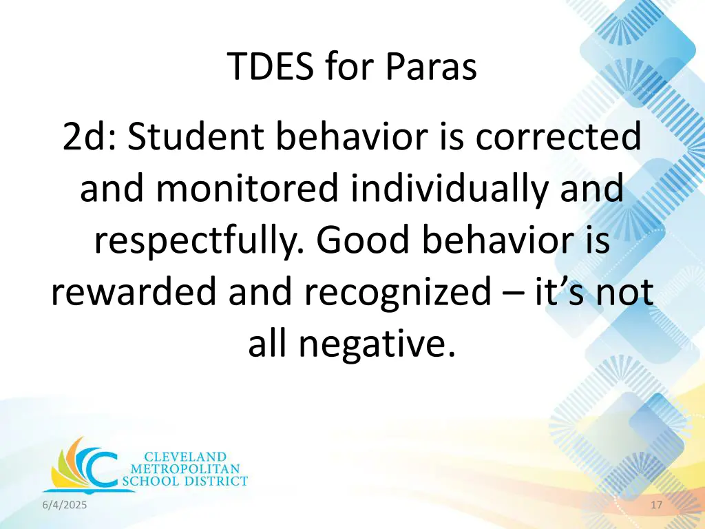 tdes for paras 14
