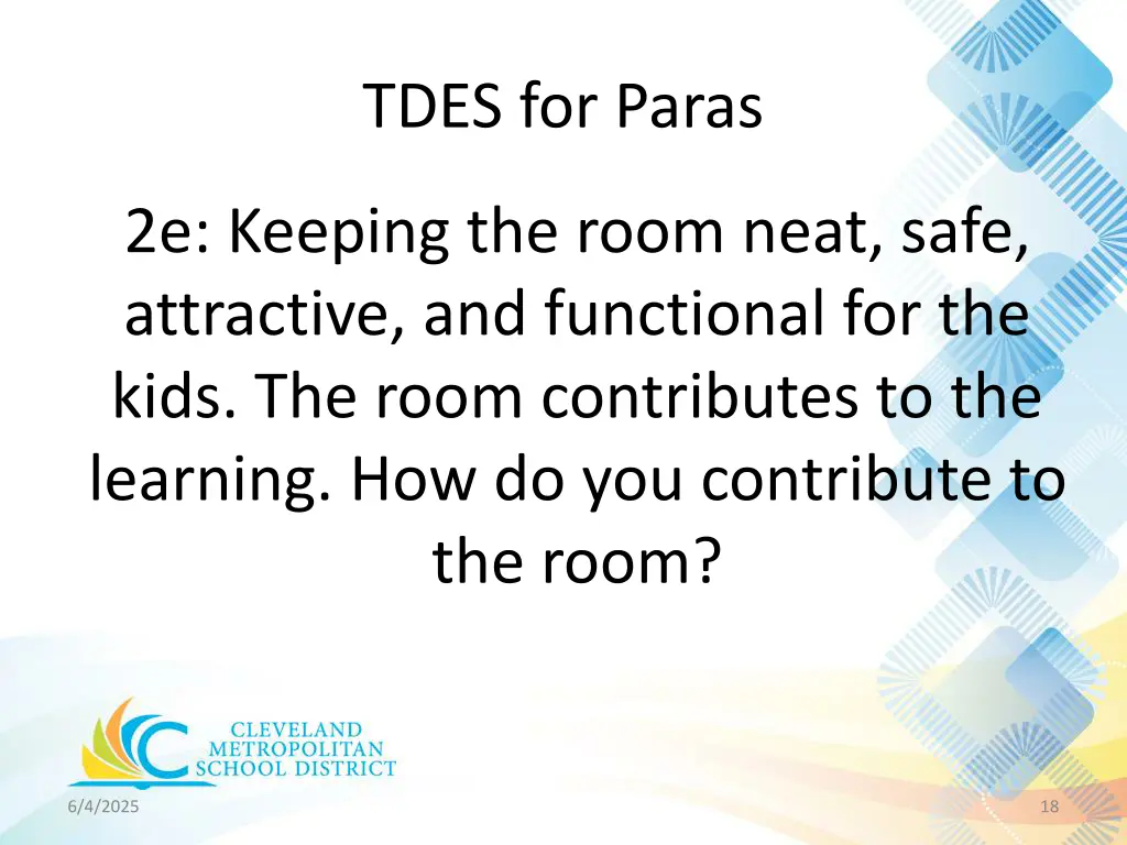 tdes for paras 15