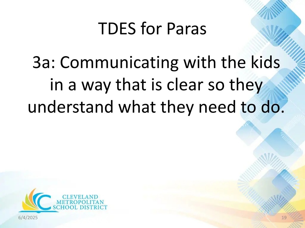 tdes for paras 16