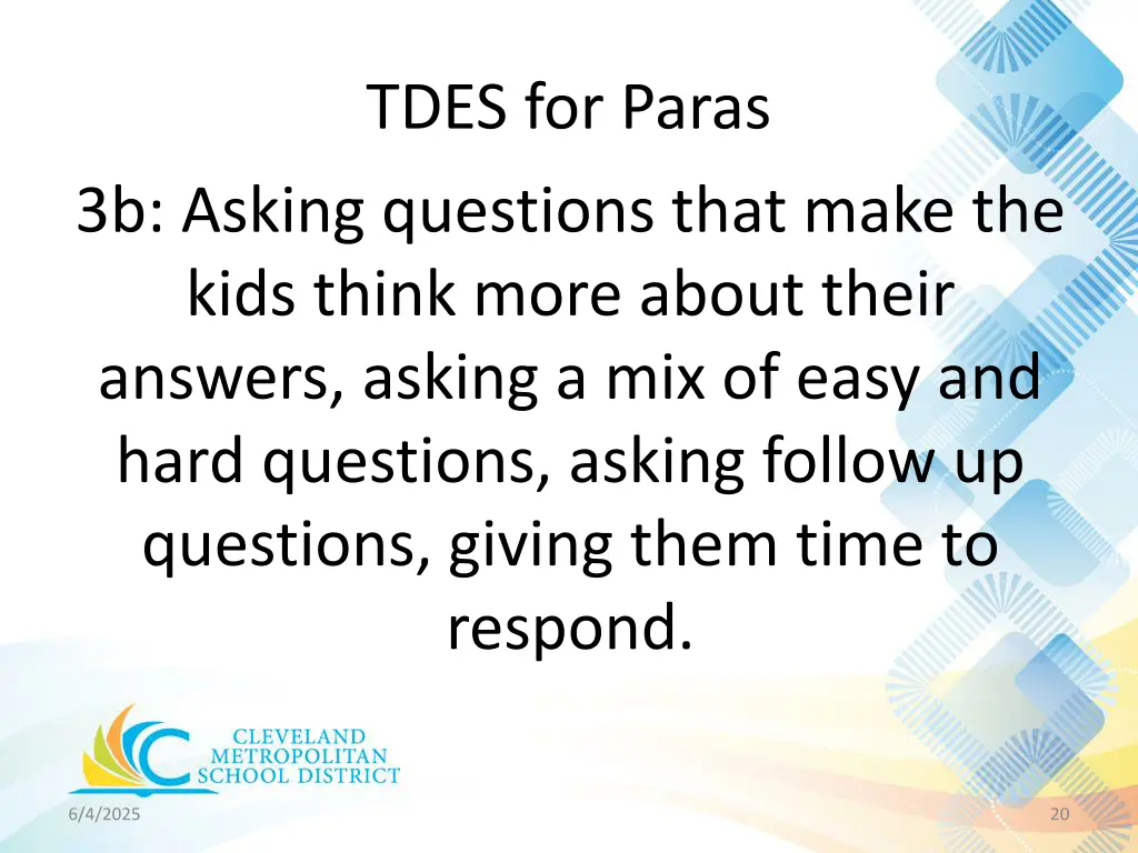 tdes for paras 17