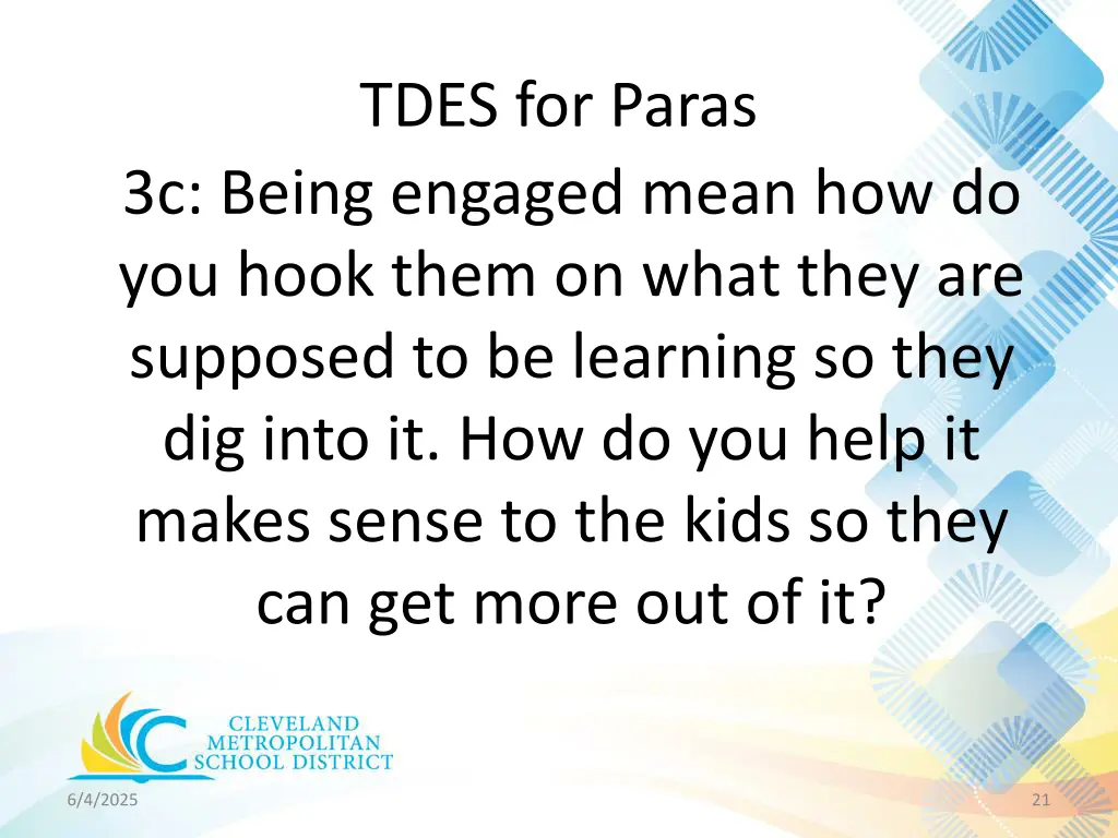 tdes for paras 18