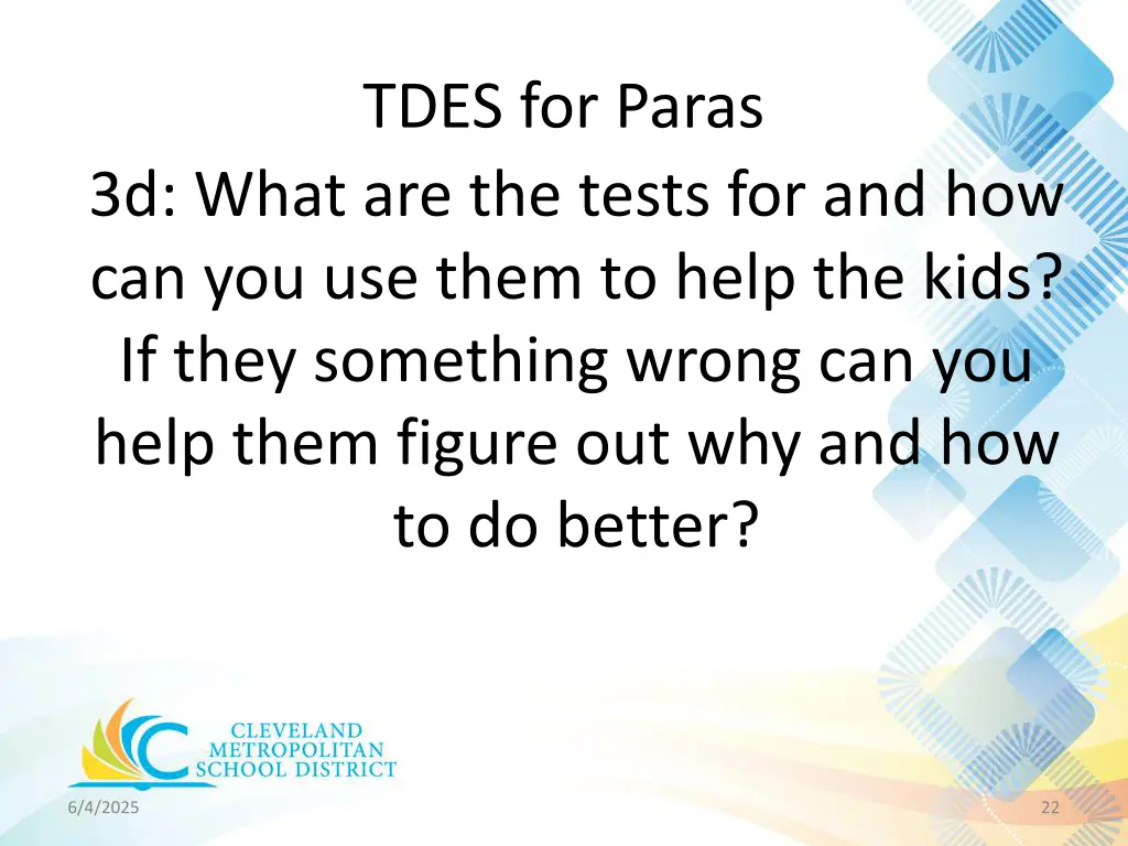 tdes for paras 19