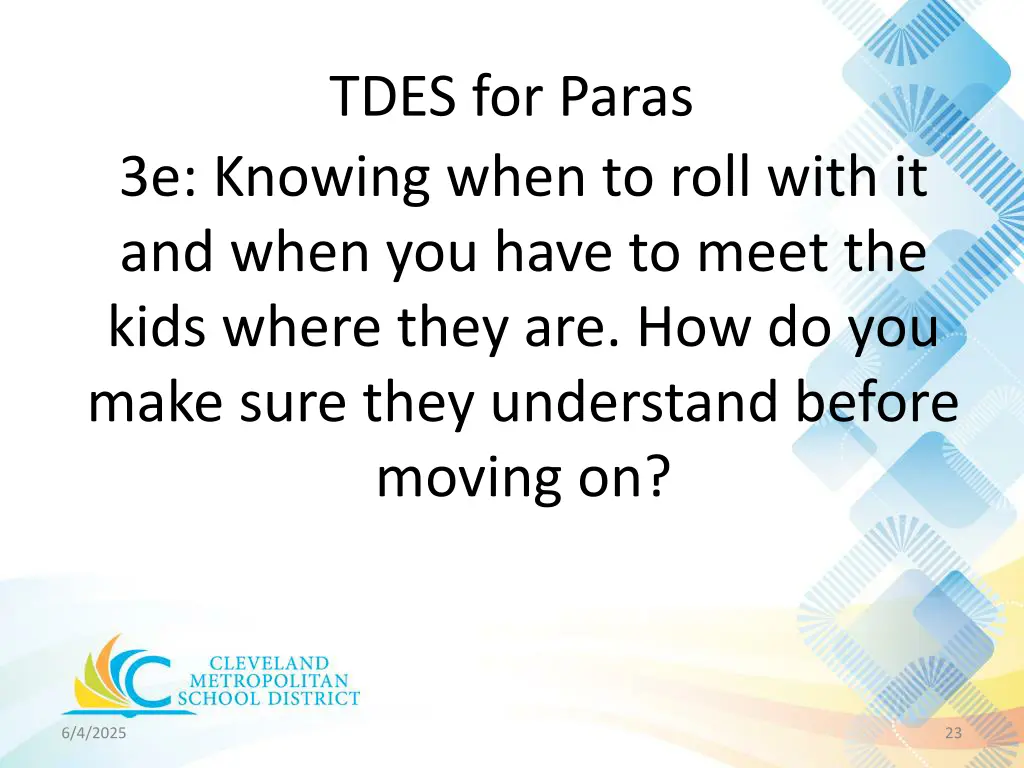 tdes for paras 20