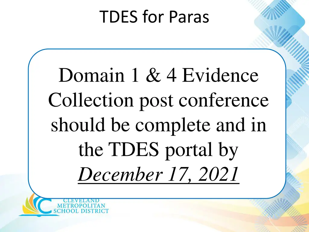 tdes for paras 5
