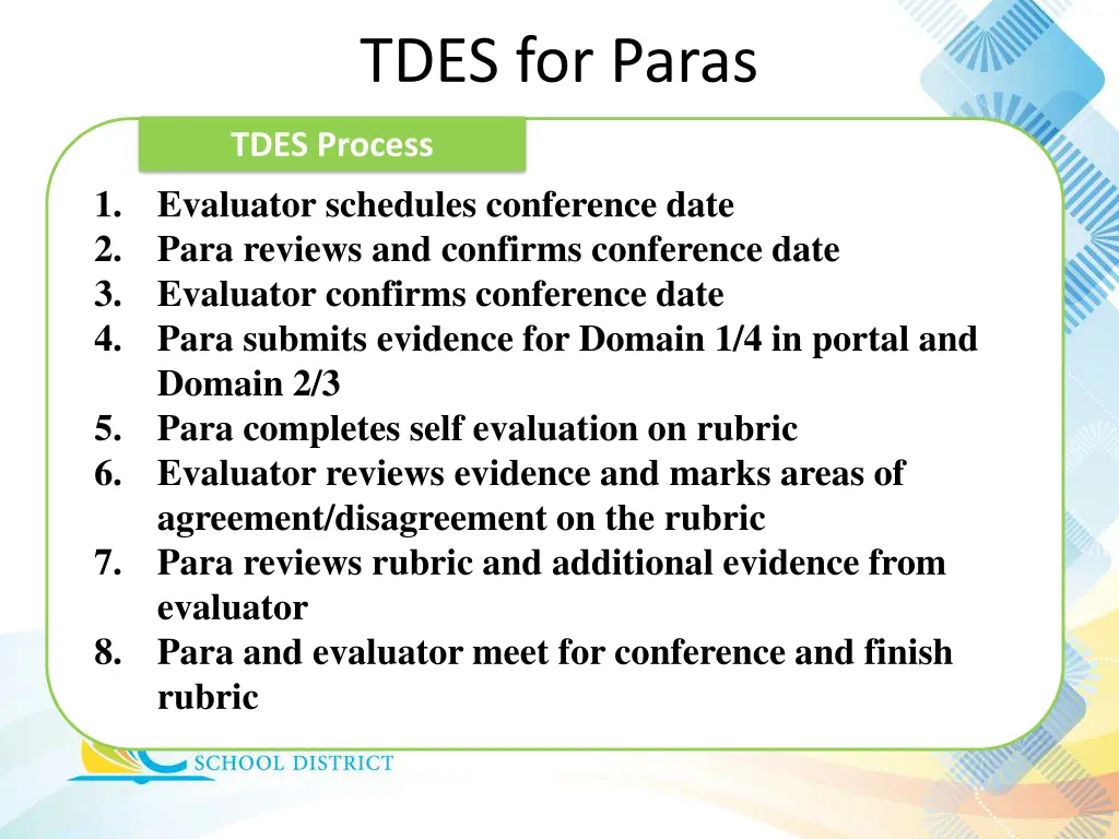 tdes for paras 7