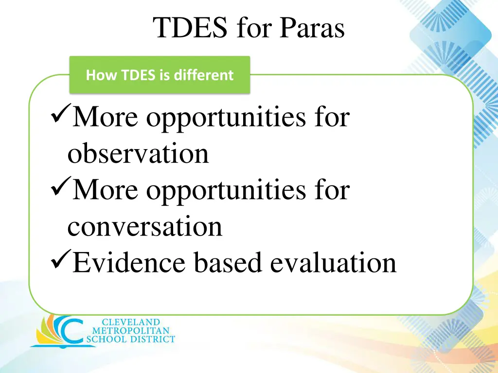 tdes for paras