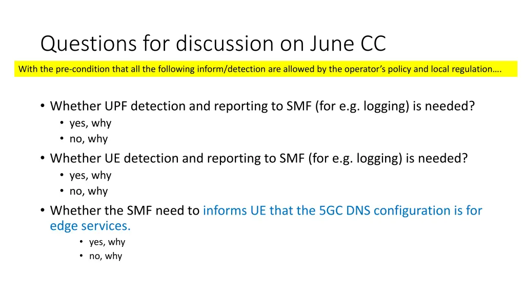 questions for discussion on june cc
