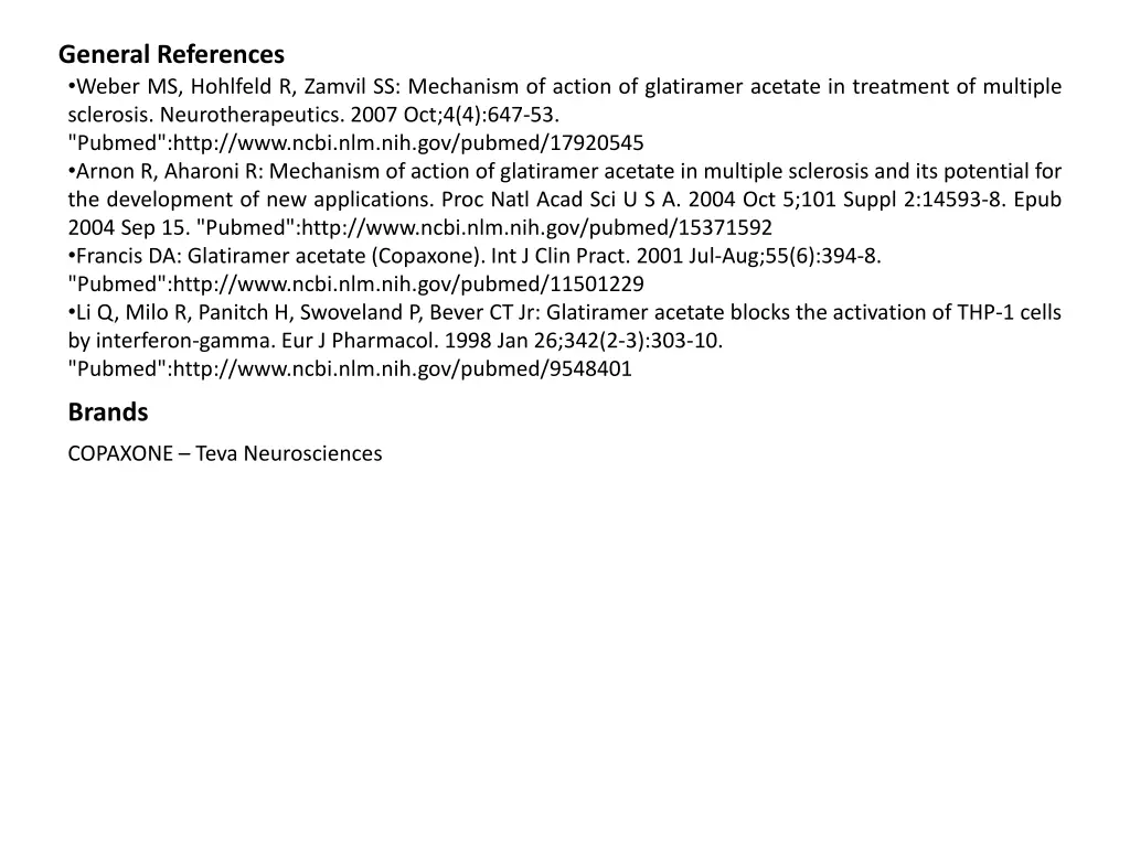 general references weber ms hohlfeld r zamvil