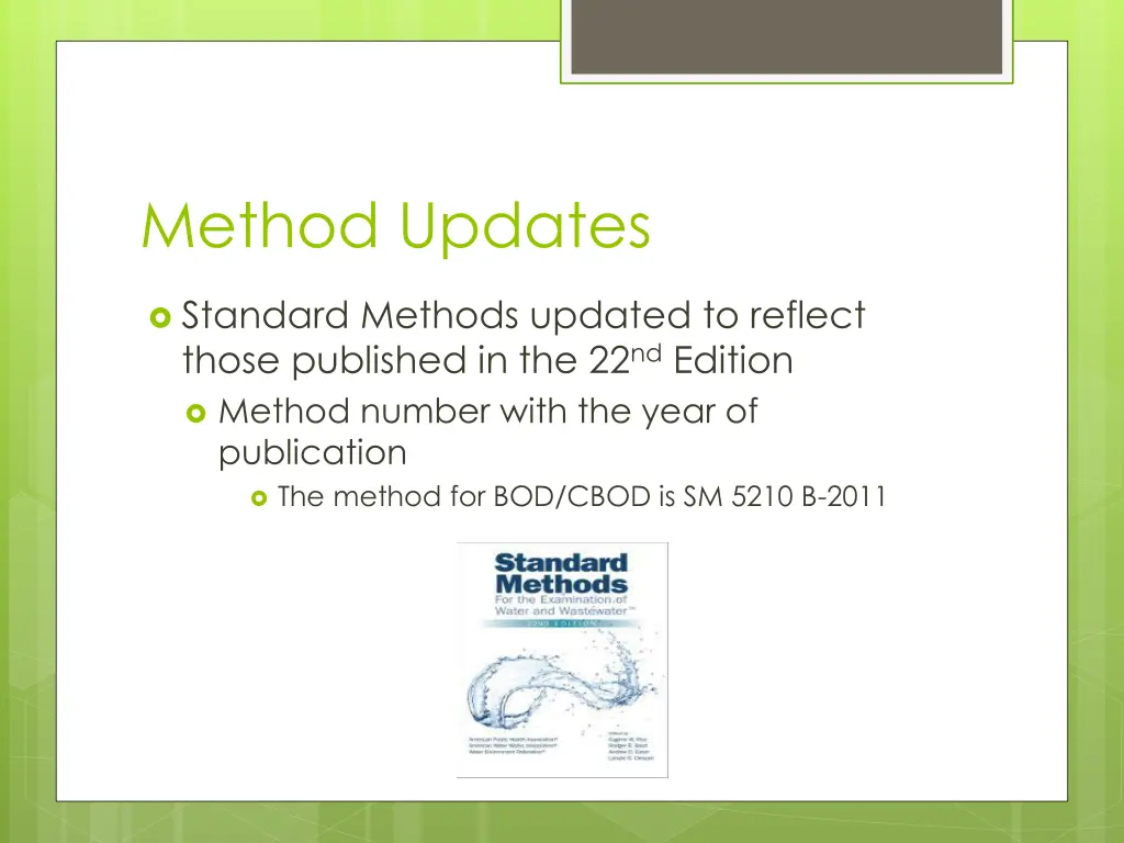 method updates