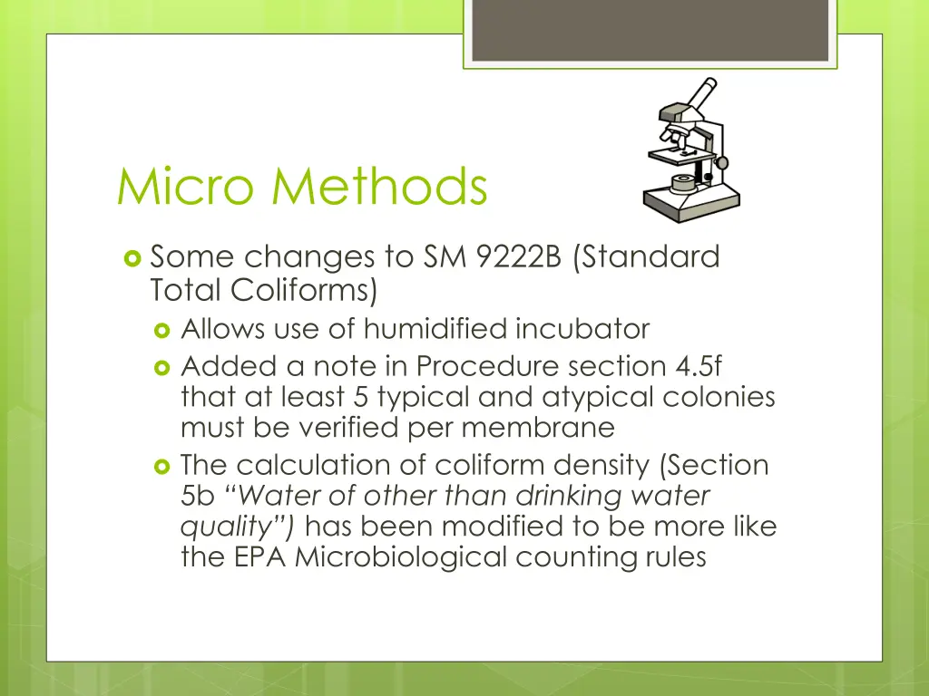 micro methods
