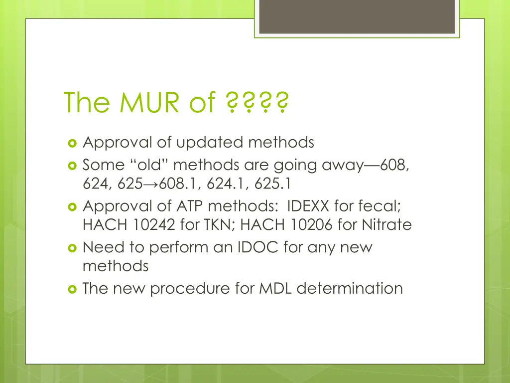 the mur of
