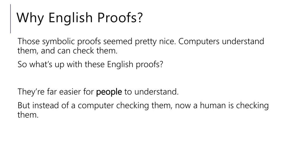 why english proofs