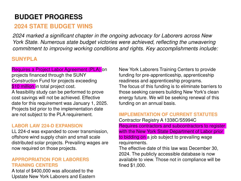 budget progress 2024 state budget wins 2024