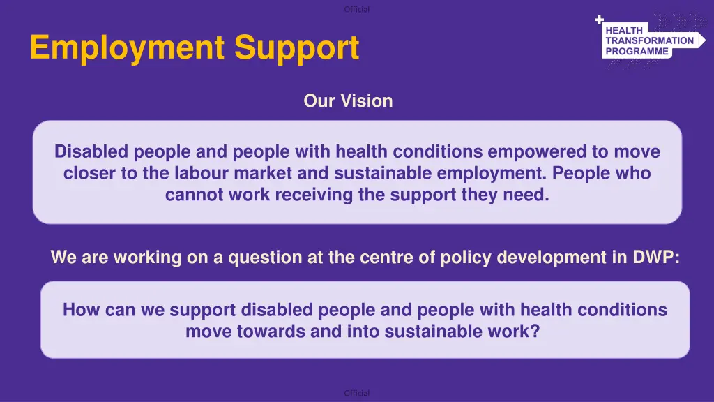 employment support 1