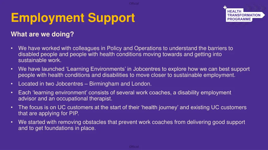 employment support 3